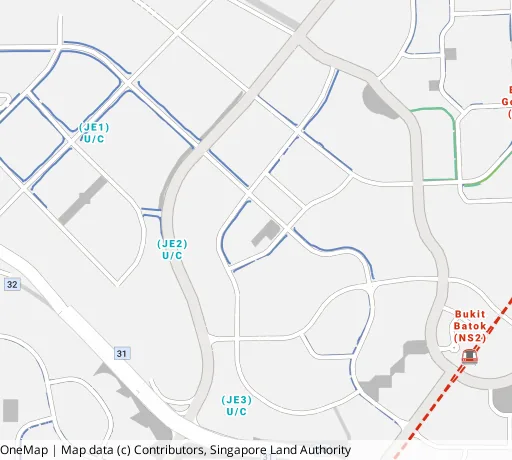 Map of the area around Blk 461D Bt Batok West Ave 8 in Bukit Batok, showing 400 m and 1 km rings and 2 primary schools within 1 km