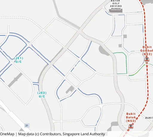 Map of the area around Blk 464A Bt Batok West Ave 8 in Bukit Batok, showing 400 m and 1 km rings and 2 primary schools within 1 km