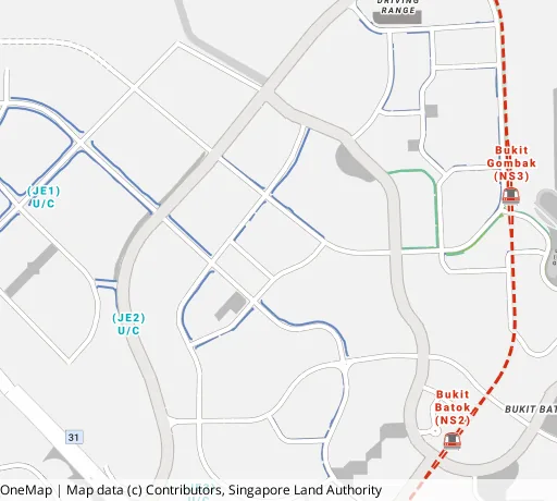Map of the area around Blk 468A Bt Batok West Ave 9 in Bukit Batok, showing 400 m and 1 km rings and 2 primary schools within 1 km