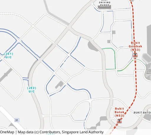 Map of the area around Blk 468B Bt Batok West Ave 9 in Bukit Batok, showing 400 m and 1 km rings and 2 primary schools within 1 km