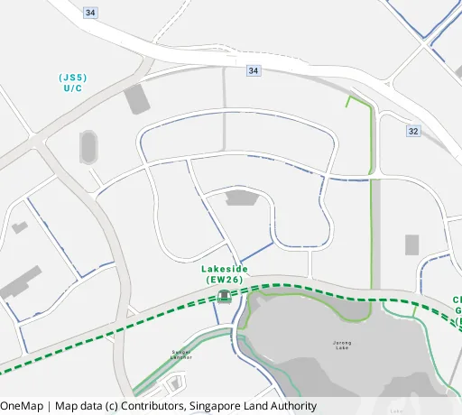 Map of the area around Blk 469 Jurong West St 41 in Jurong West, showing 400 m and 1 km rings and 2 primary schools within 1 km