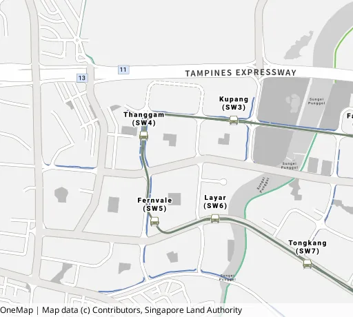Map of the area around Blk 469B Sengkang West Way in Sengkang, showing 400 m and 1 km rings and 3 primary schools within 1 km