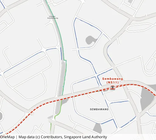 Map of the area around Blk 470 Sembawang Dr in Sembawang, showing 400 m and 1 km rings and 5 primary schools within 1 km