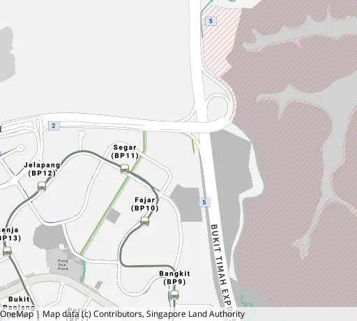 Map of the area around Blk 471 Segar Rd in Bukit Panjang, showing 400 m and 1 km rings and 3 primary schools within 1 km