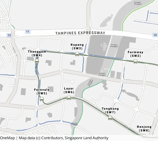 Map of the area around Blk 471C Fernvale St in Sengkang, showing 400 m and 1 km rings and 4 primary schools within 1 km