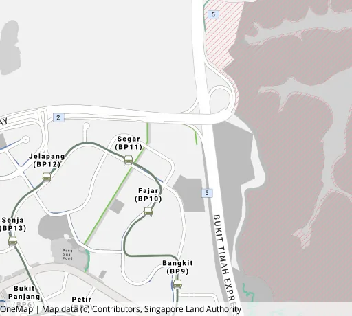 Map of the area around Blk 472 Segar Rd in Bukit Panjang, showing 400 m and 1 km rings and 4 primary schools within 1 km