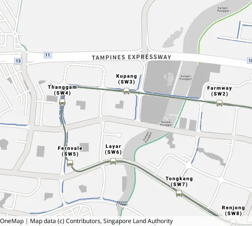 Map of the area around Blk 472C Fernvale St in Sengkang, showing 400 m and 1 km rings and 4 primary schools within 1 km