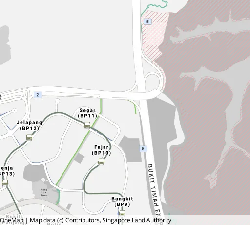 Map of the area around Blk 476 Segar Rd in Bukit Panjang, showing 400 m and 1 km rings and 3 primary schools within 1 km