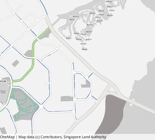 Map of the area around Blk 479C Yishun St 42 in Yishun, showing 400 m and 1 km rings and 2 primary schools within 1 km