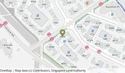 Location map of Blk 484A Choa Chu Kang Ave 5, a HDB resale block in Choa Chu Kang, Singapore