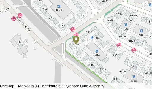Location map of Blk 484B Choa Chu Kang Ave 5, a HDB resale block in Choa Chu Kang, Singapore