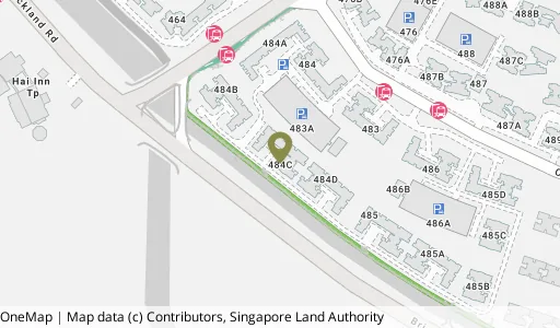 Location map of Blk 484C Choa Chu Kang Ave 5, a HDB resale block in Choa Chu Kang, Singapore