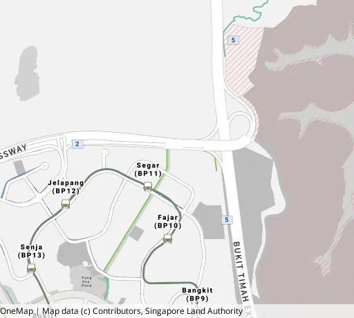 Map of the area around Blk 488 Segar Rd in Bukit Panjang, showing 400 m and 1 km rings and 3 primary schools within 1 km
