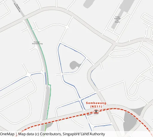 Map of the area around Blk 490 Admiralty Link in Sembawang, showing 400 m and 1 km rings and 4 primary schools within 1 km