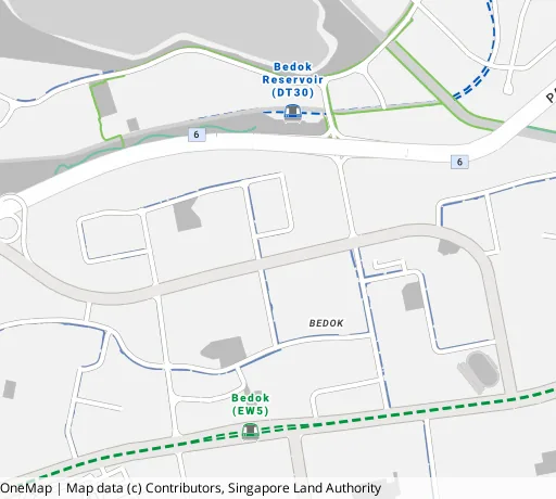 Map of the area around Blk 502 Bedok Nth St 3 in Bedok, showing 400 m and 1 km rings and 3 primary schools within 1 km