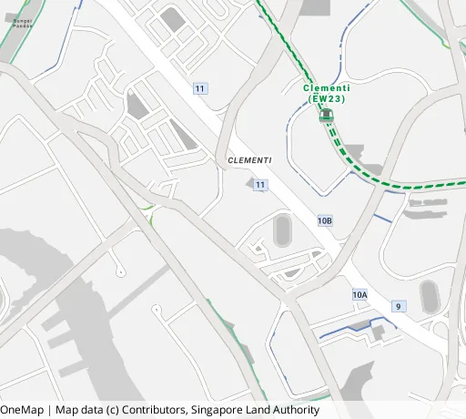 Map of the area around Blk 510 West Coast Dr in Clementi, showing 400 m and 1 km rings and 4 primary schools within 1 km