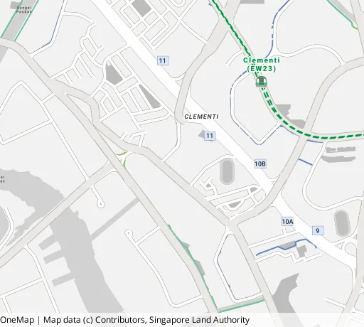 Map of the area around Blk 511 West Coast Dr in Clementi, showing 400 m and 1 km rings and 3 primary schools within 1 km