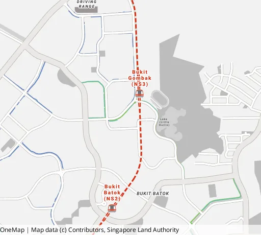 Map of the area around Blk 528 Bt Batok St 51 in Bukit Batok, showing 400 m and 1 km rings and 3 primary schools within 1 km