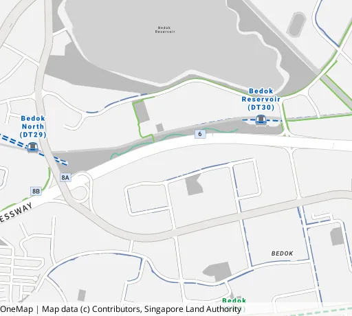 Map of the area around Blk 529 Bedok Nth St 3 in Bedok, showing 400 m and 1 km rings and 4 primary schools within 1 km