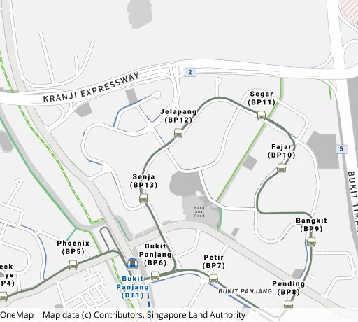 Map of the area around Blk 532 Jelapang Rd in Bukit Panjang, showing 400 m and 1 km rings and 4 primary schools within 1 km
