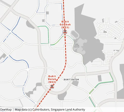 Map of the area around Blk 540 Bt Batok St 52 in Bukit Batok, showing 400 m and 1 km rings and 3 primary schools within 1 km