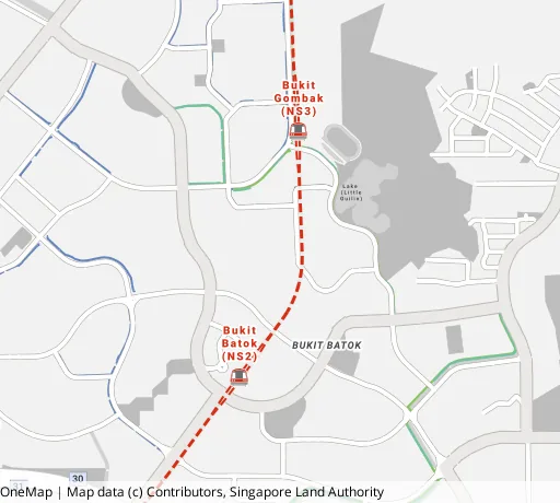Map of the area around Blk 542 Bt Batok St 52 in Bukit Batok, showing 400 m and 1 km rings and 3 primary schools within 1 km