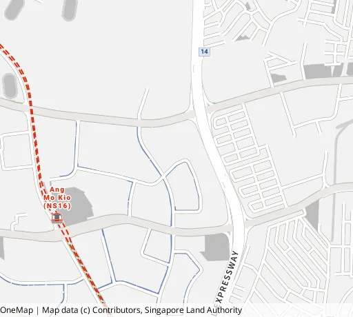 Map of the area around Blk 546 Ang Mo Kio Ave 10 in Ang Mo Kio, showing 400 m and 1 km rings and 1 primary school within 1 km