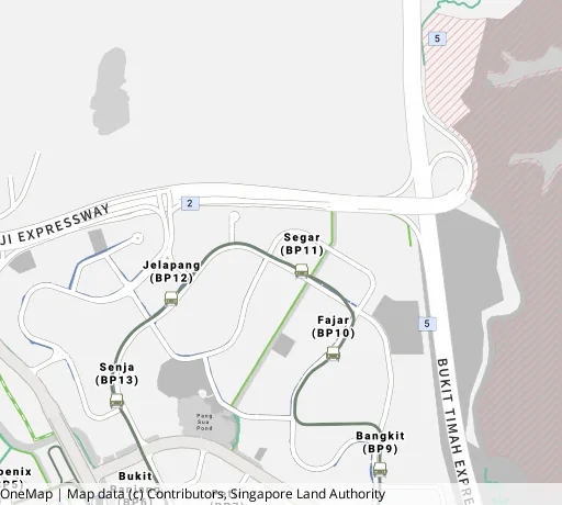 Map of the area around Blk 547C Segar Rd in Bukit Panjang, showing 400 m and 1 km rings and 3 primary schools within 1 km