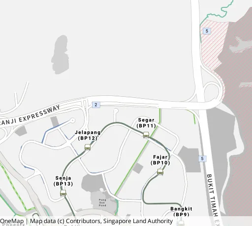 Map of the area around Blk 549B Segar Rd in Bukit Panjang, showing 400 m and 1 km rings and 3 primary schools within 1 km