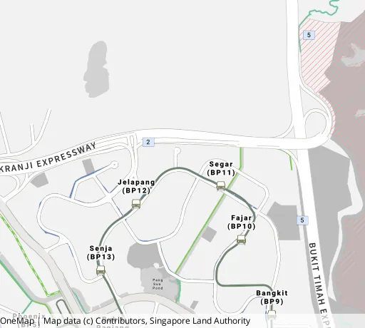 Map of the area around Blk 550A Segar Rd in Bukit Panjang, showing 400 m and 1 km rings and 4 primary schools within 1 km