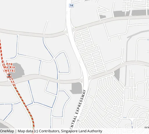 Map of the area around Blk 558 Ang Mo Kio Ave 10 in Ang Mo Kio, showing 400 m and 1 km rings and 1 primary school within 1 km