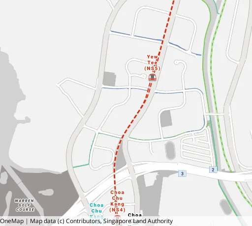 Map of the area around Blk 574 Choa Chu Kang St 52 in Choa Chu Kang, showing 400 m and 1 km rings and 4 primary schools within 1 km