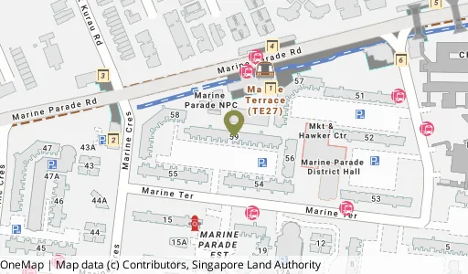 Location map of Blk 59 Marine Ter, a HDB resale block in Marine Parade, Singapore