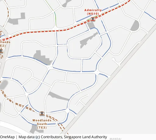 Map of the area around Blk 620 Woodlands Dr 52 in Woodlands, showing 400 m and 1 km rings and 4 primary schools within 1 km