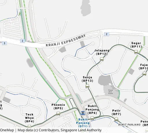 Map of the area around Blk 625 Senja Rd in Bukit Panjang, showing 400 m and 1 km rings and 4 primary schools within 1 km