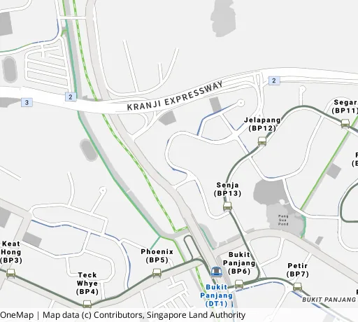 Map of the area around Blk 627 Senja Rd in Bukit Panjang, showing 400 m and 1 km rings and 4 primary schools within 1 km
