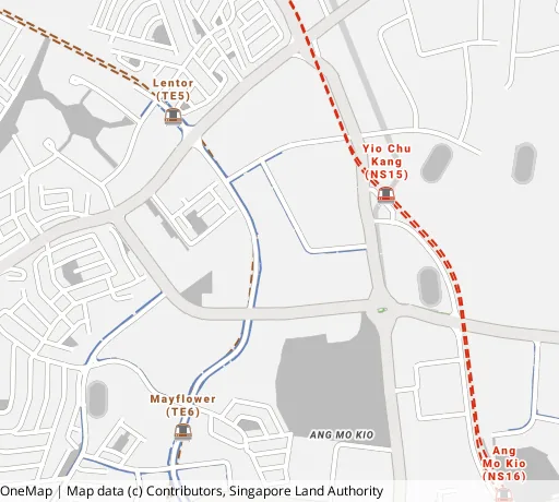 Map of the area around Blk 631 Ang Mo Kio Ave 4 in Ang Mo Kio, showing 400 m and 1 km rings and 2 primary schools within 1 km