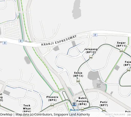Map of the area around Blk 631 Senja Rd in Bukit Panjang, showing 400 m and 1 km rings and 4 primary schools within 1 km