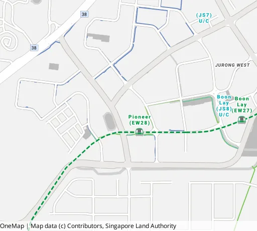 Map of the area around Blk 645 Jurong West St 61 in Jurong West, showing 400 m and 1 km rings and 3 primary schools within 1 km