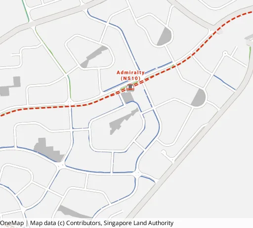 Map of the area around Blk 650 Woodlands Ring Rd in Woodlands, showing 400 m and 1 km rings and 5 primary schools within 1 km