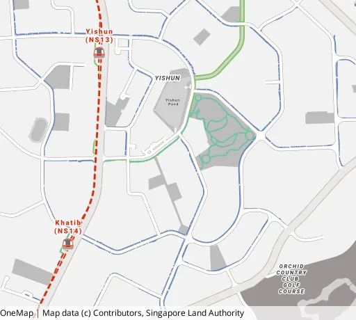 Map of the area around Blk 655 Yishun Ave 4 in Yishun, showing 400 m and 1 km rings and 3 primary schools within 1 km