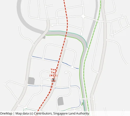 Map of the area around Blk 659 Choa Chu Kang Cres in Choa Chu Kang, showing 400 m and 1 km rings and 3 primary schools within 1 km