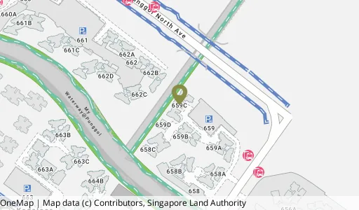 Location map of Blk 659C Punggol East, a HDB resale block in Punggol, Singapore