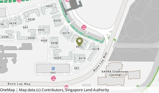 Location map of Blk 661C Jurong West St 64, a HDB resale block in Jurong West, Singapore