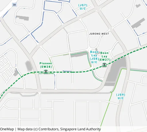 Map of the area around Blk 663A Jurong West St 65 in Jurong West, showing 400 m and 1 km rings and 4 primary schools within 1 km