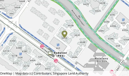 Location map of Blk 663A Punggol Dr, a HDB resale block in Punggol, Singapore
