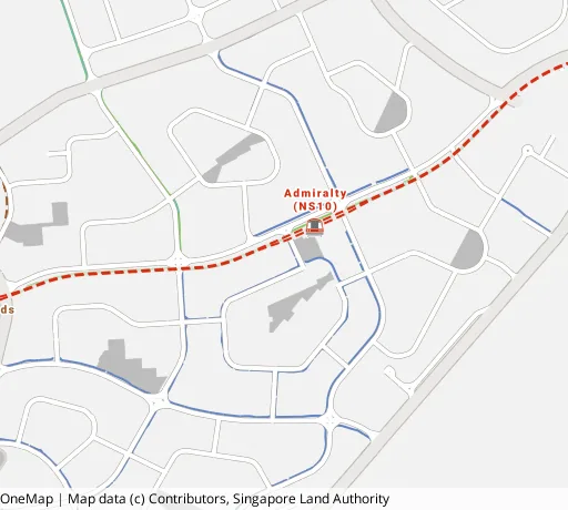 Map of the area around Blk 672 Woodlands Dr 71 in Woodlands, showing 400 m and 1 km rings and 6 primary schools within 1 km
