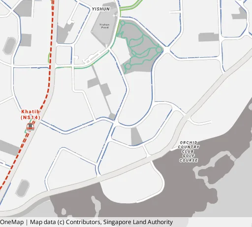Map of the area around Blk 672A Yishun Ave 4 in Yishun, showing 400 m and 1 km rings and 3 primary schools within 1 km