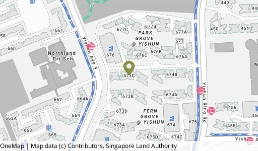 Location map of Blk 673C Yishun Ave 4, a HDB resale block in Yishun, Singapore