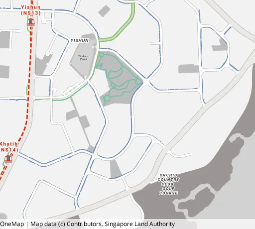 Map of the area around Blk 676A Yishun Ring Rd in Yishun, showing 400 m and 1 km rings and 4 primary schools within 1 km